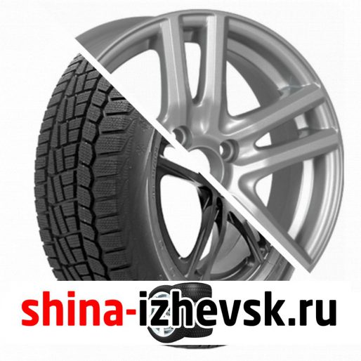 Колесо в сборе Viatti Brina зима (V-521) 185/65 R15 T 88 + Tech Line 529 6xR15 4×100 ET40 DIA60.1 Серебристый в Ижевске